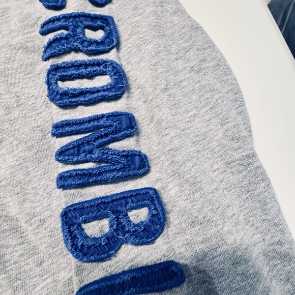 Abercrombie T-Shirt Mens Med Y2K Muscle Sleeve Puff Spellout Embroidered Logo - Picture 3 of 12